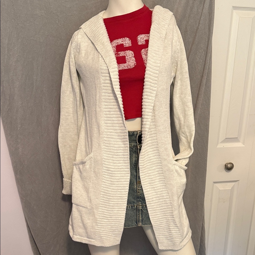 Cozy Cream Hooded Women's Sweater. Create a bundle and save!